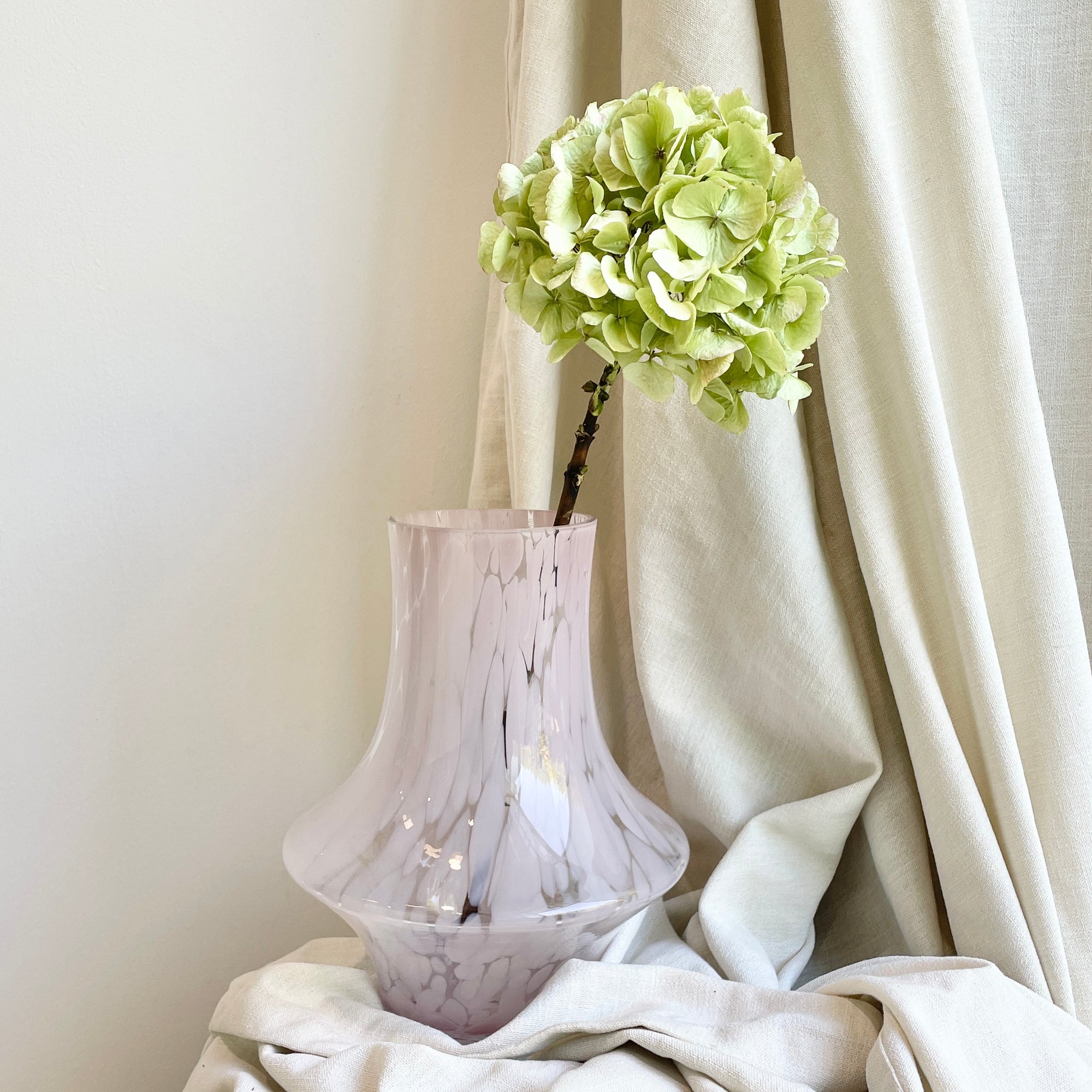 Glass Vase - Light Pink Blush