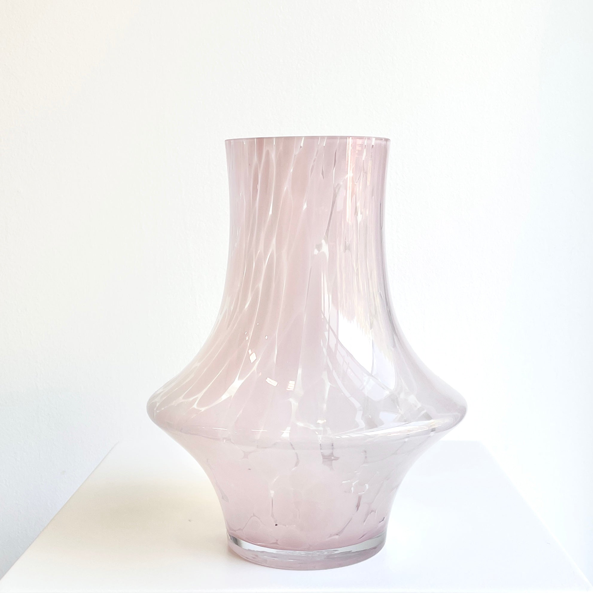 Glass Vase - Light Pink Blush