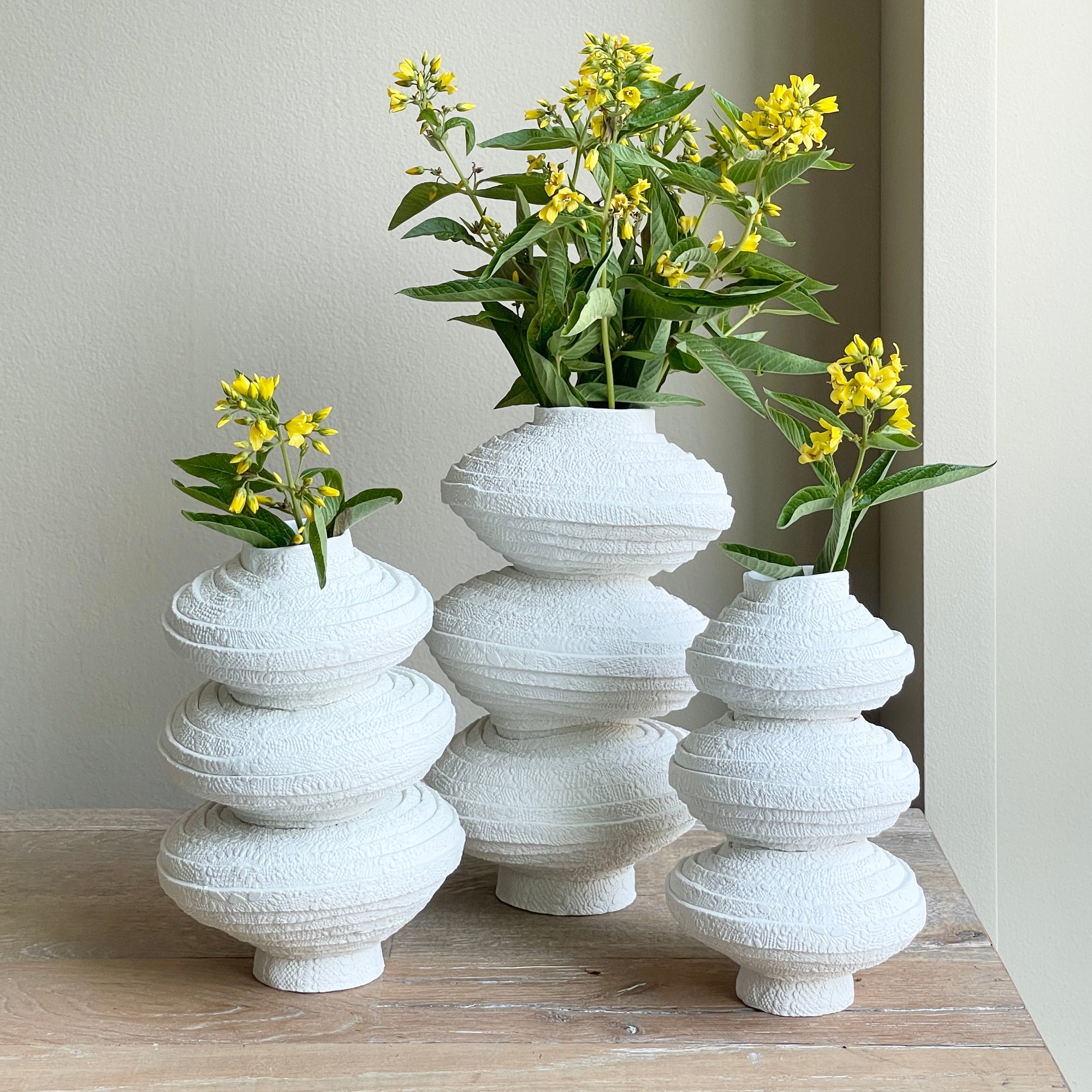 3 Tier Lace Coil Vase (Medium)