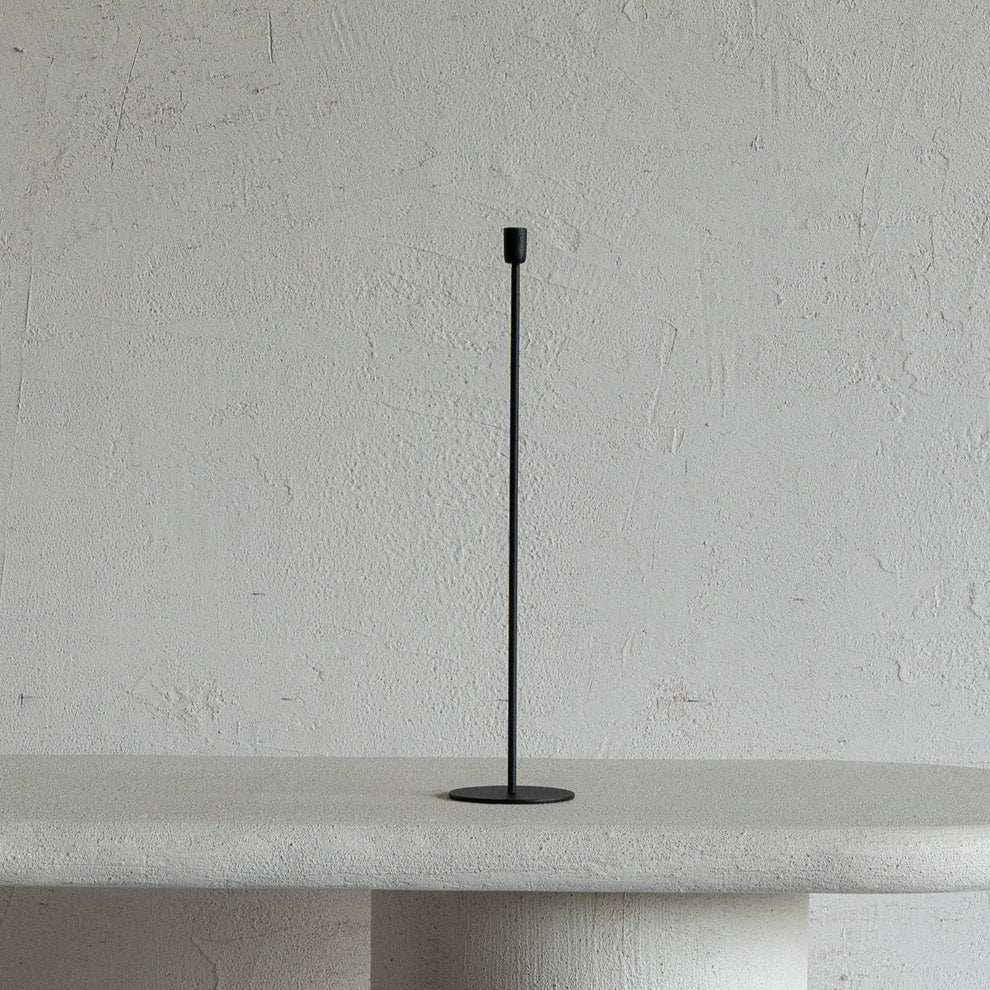 nappe thin steel candle holder 35cm