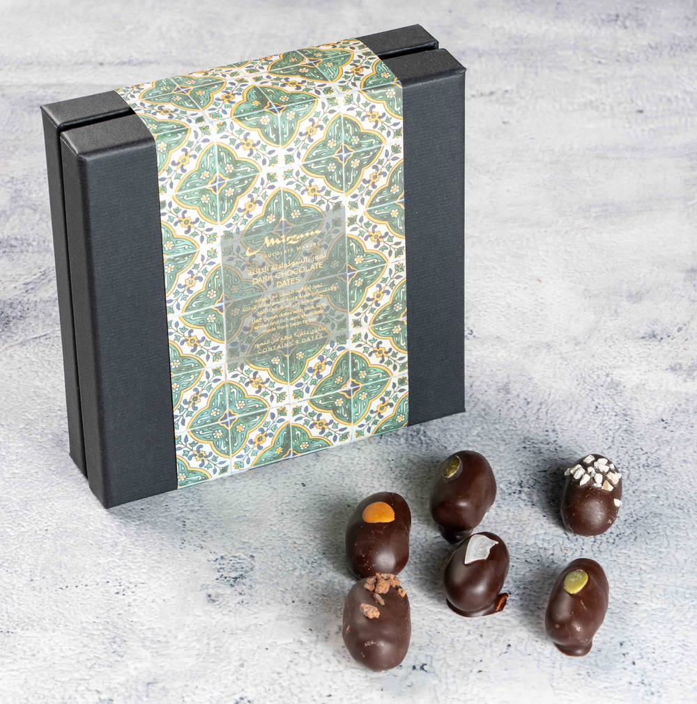 Dark Chocolate Dates Classic Box of 9