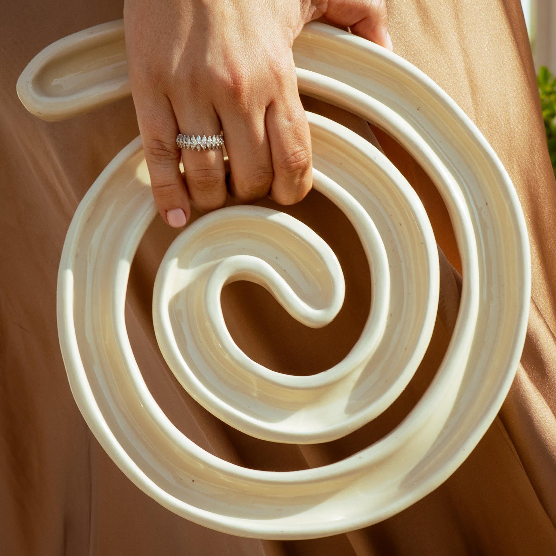 Spiral Plate Silsila Collection by Barakeh