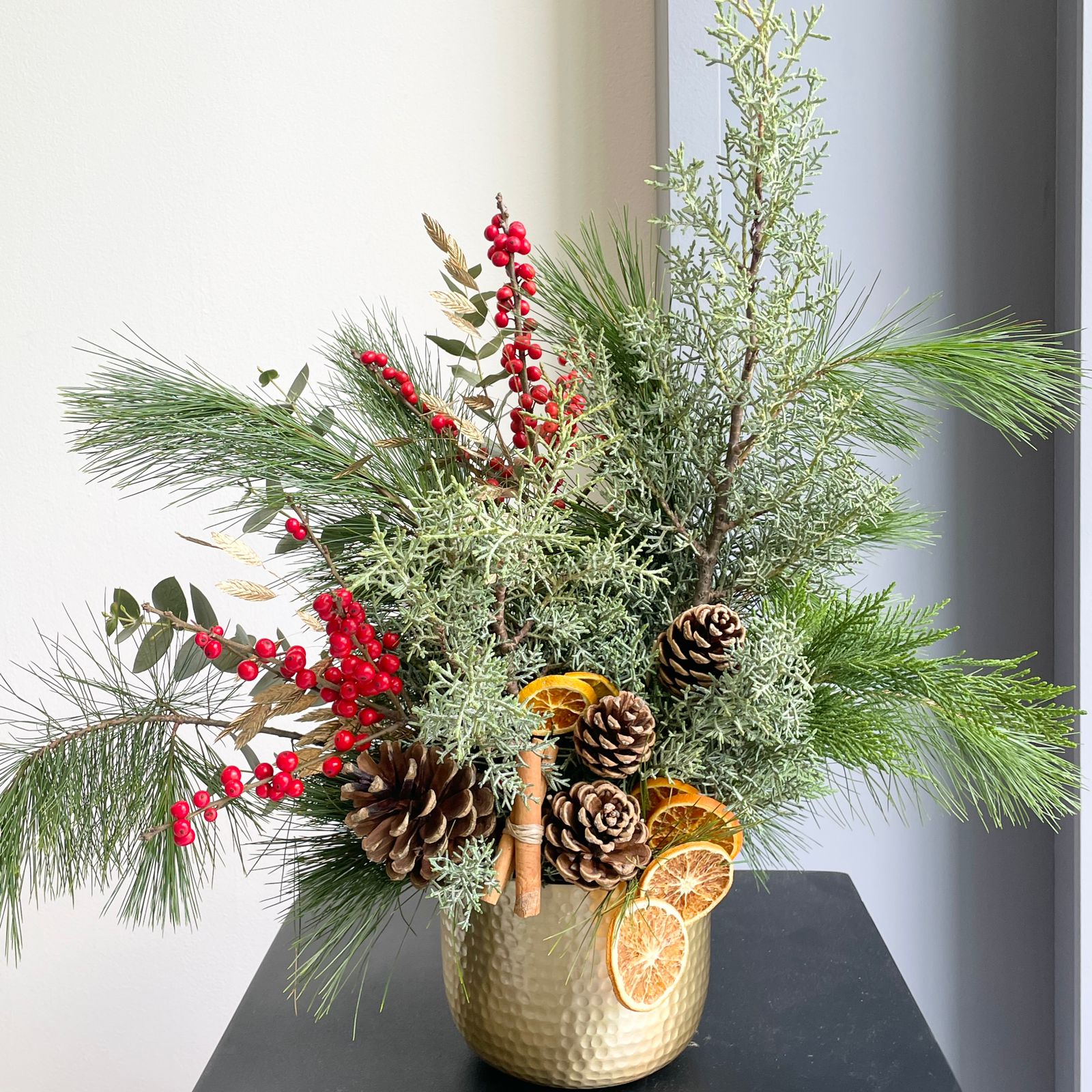 Festive Pot Arrangement - Sparkle and shine