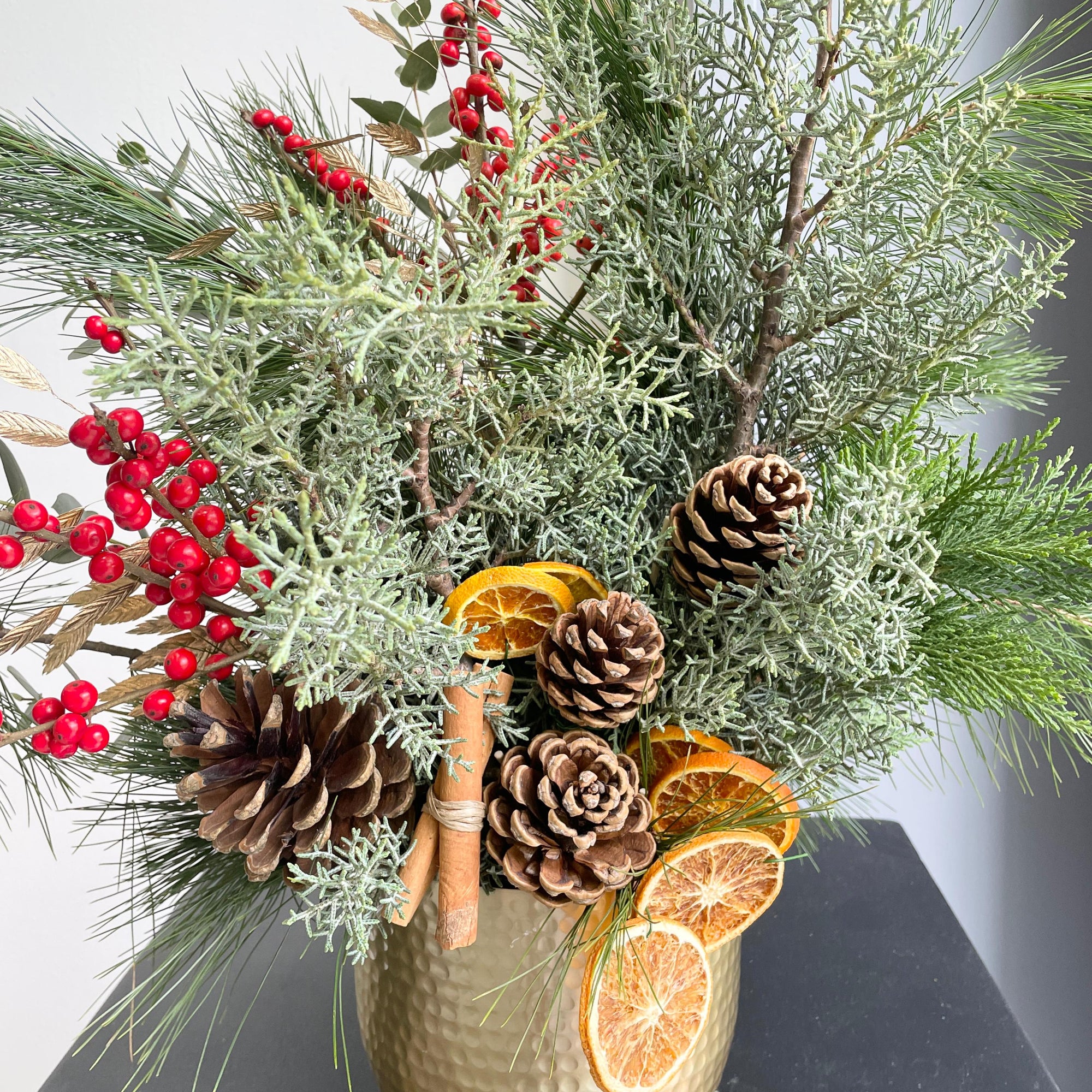 Festive Pot Arrangement - Sparkle and shine