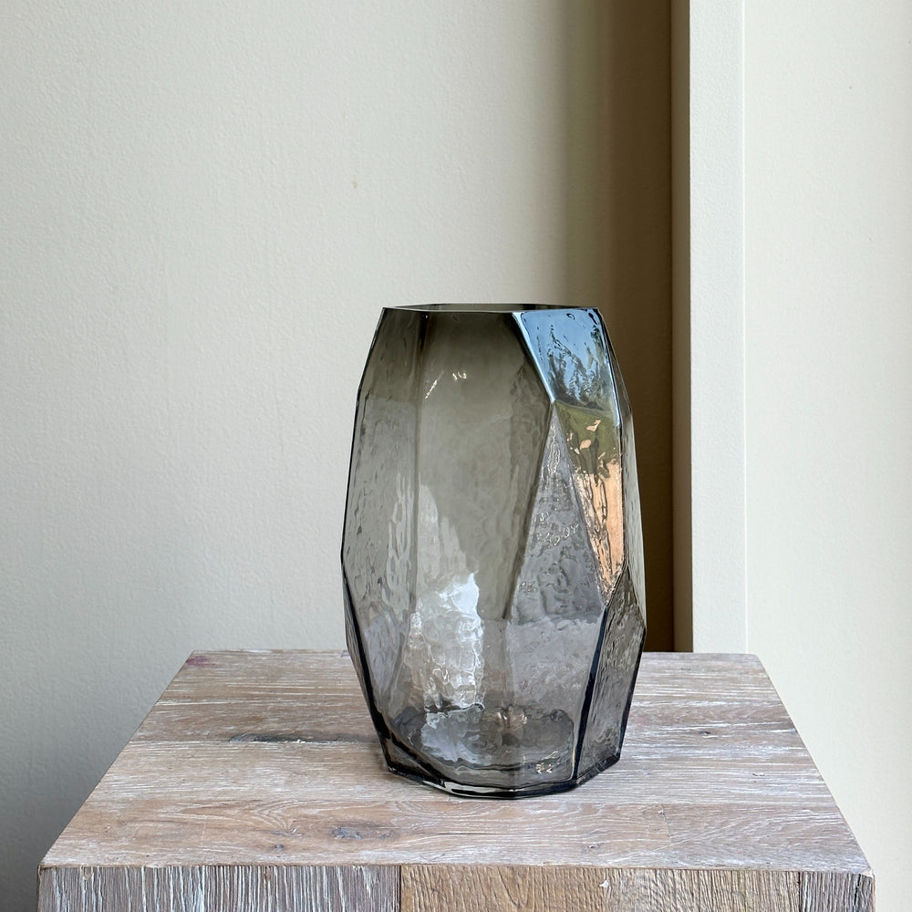 Glass Vase Grey