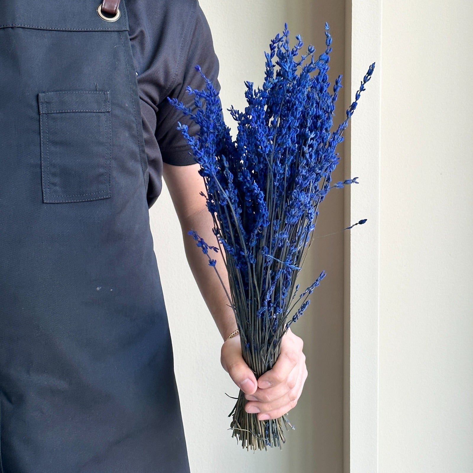 Dried Lavender Bunch Dark Blue