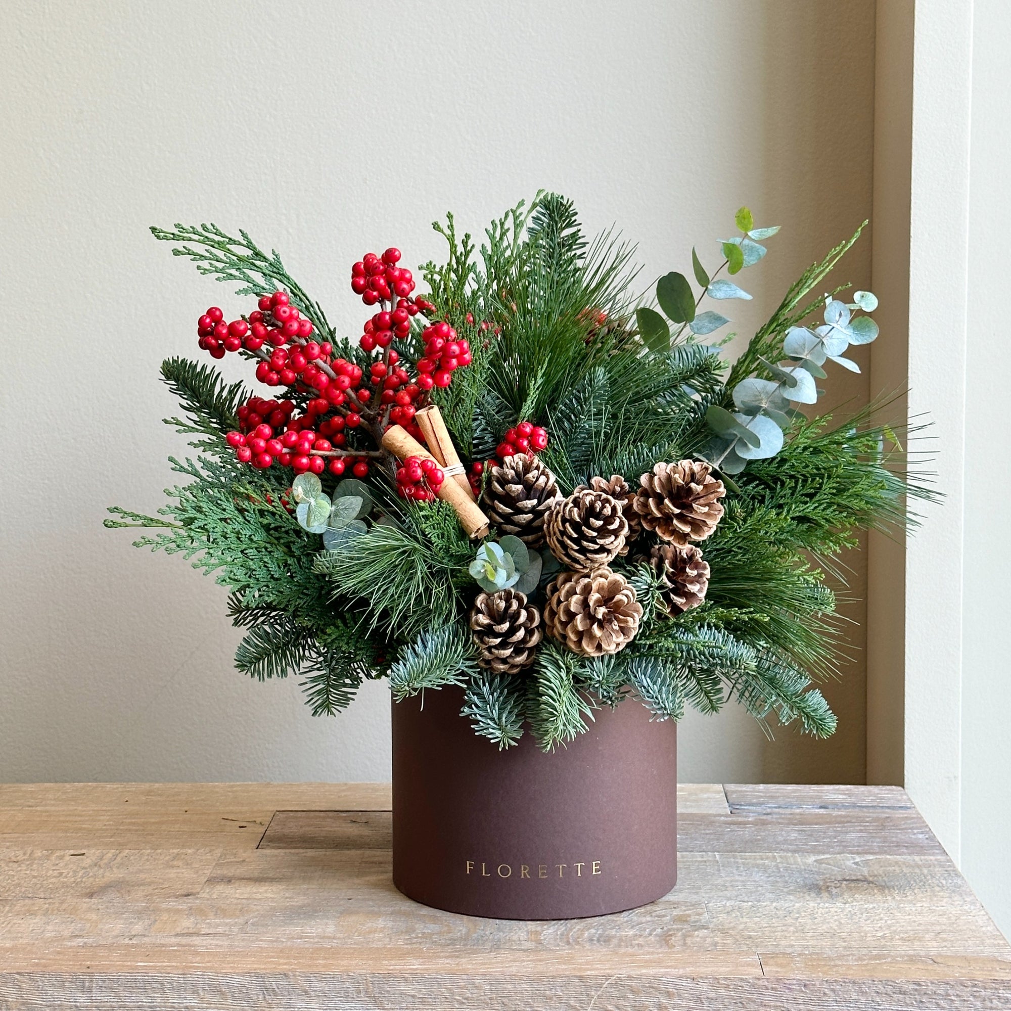 Amalfi - Small Festive Box Arrangement
