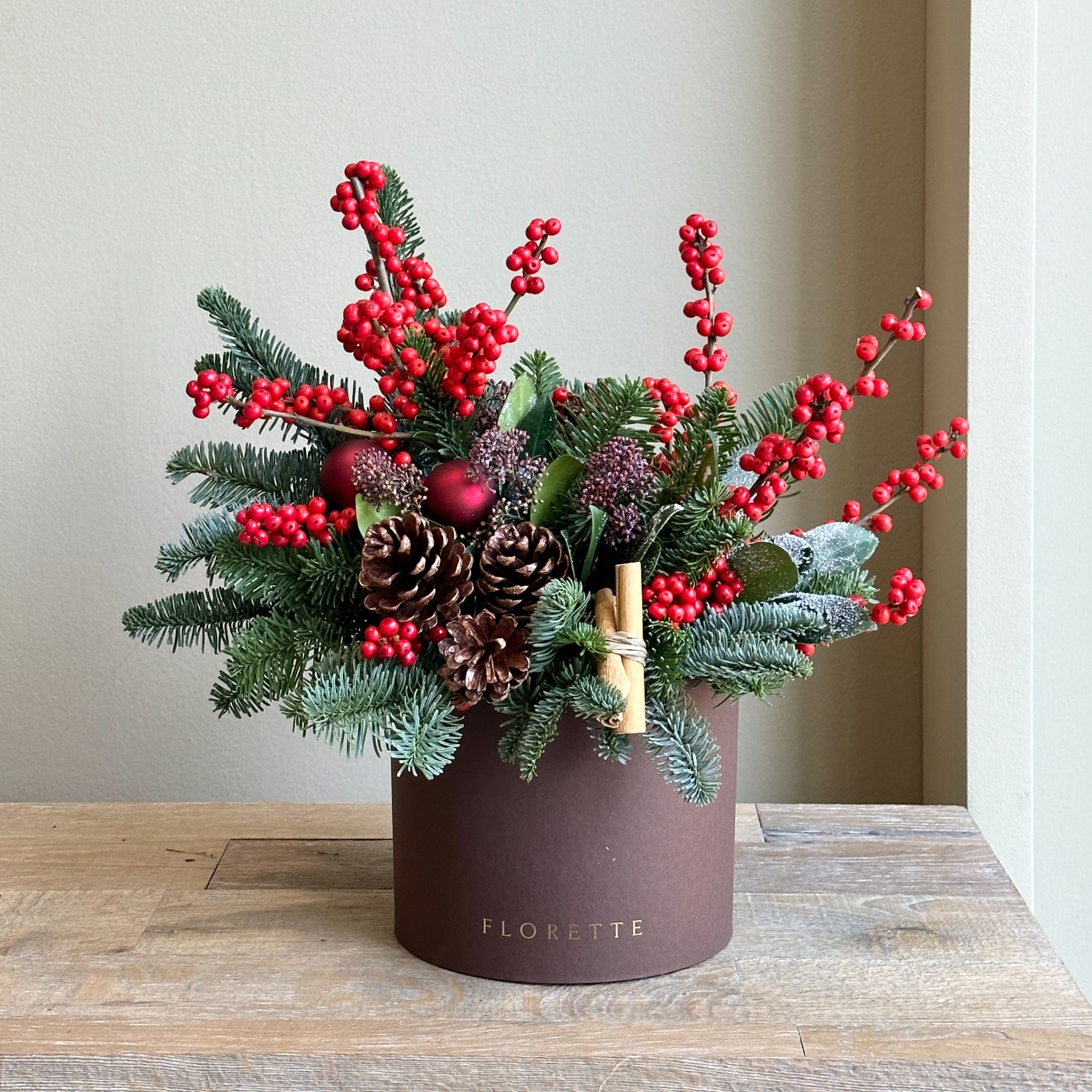 Amalfi - Small Festive Box Arrangement