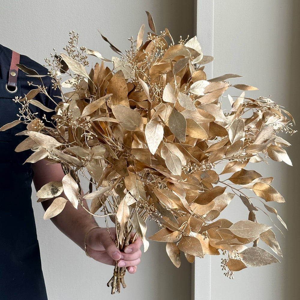 Eucalyptus Populus Berry Painted Gold