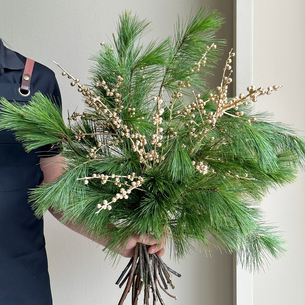 Festive Foliage Mix - Golden Pine Winter