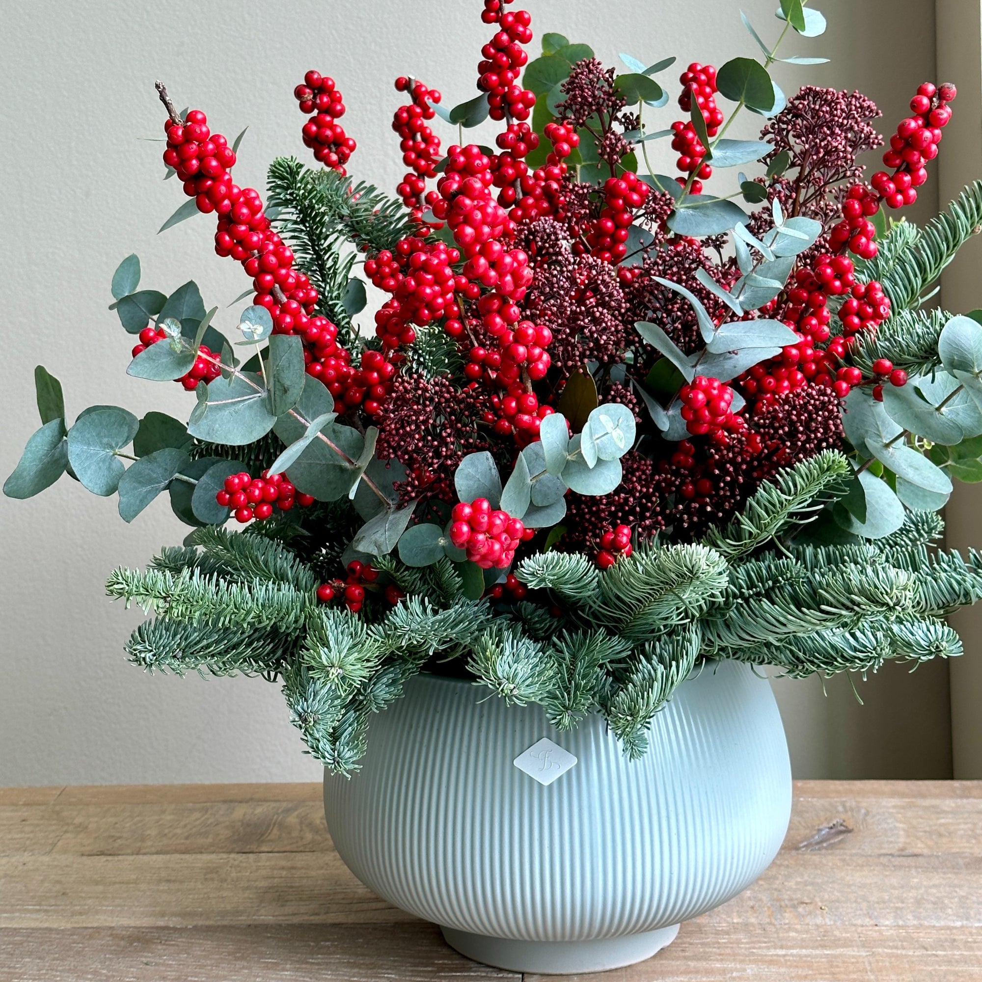 Banff - Festive Winter Pot Arrangement