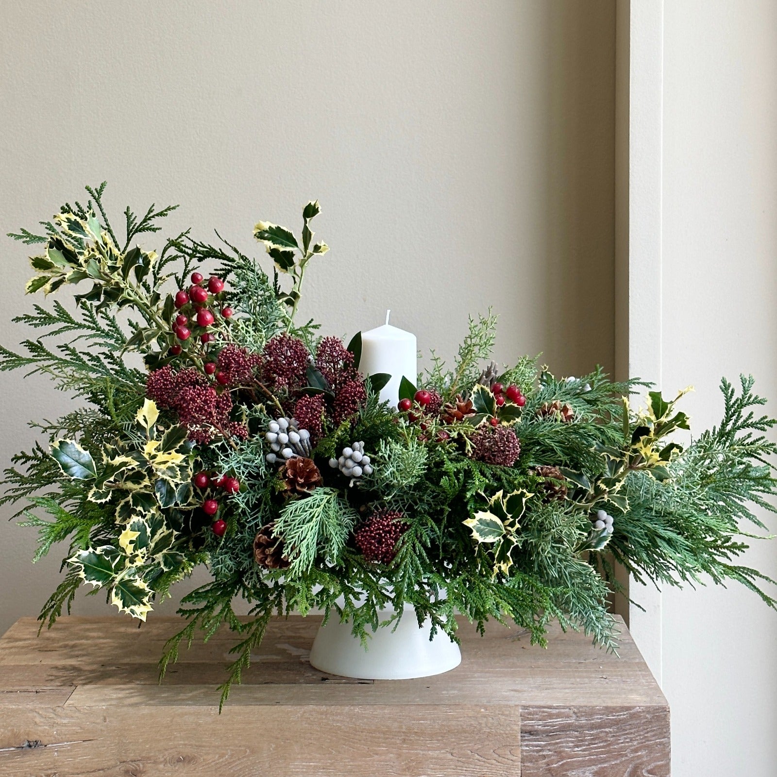 New York - Candle Festive Centerpiece