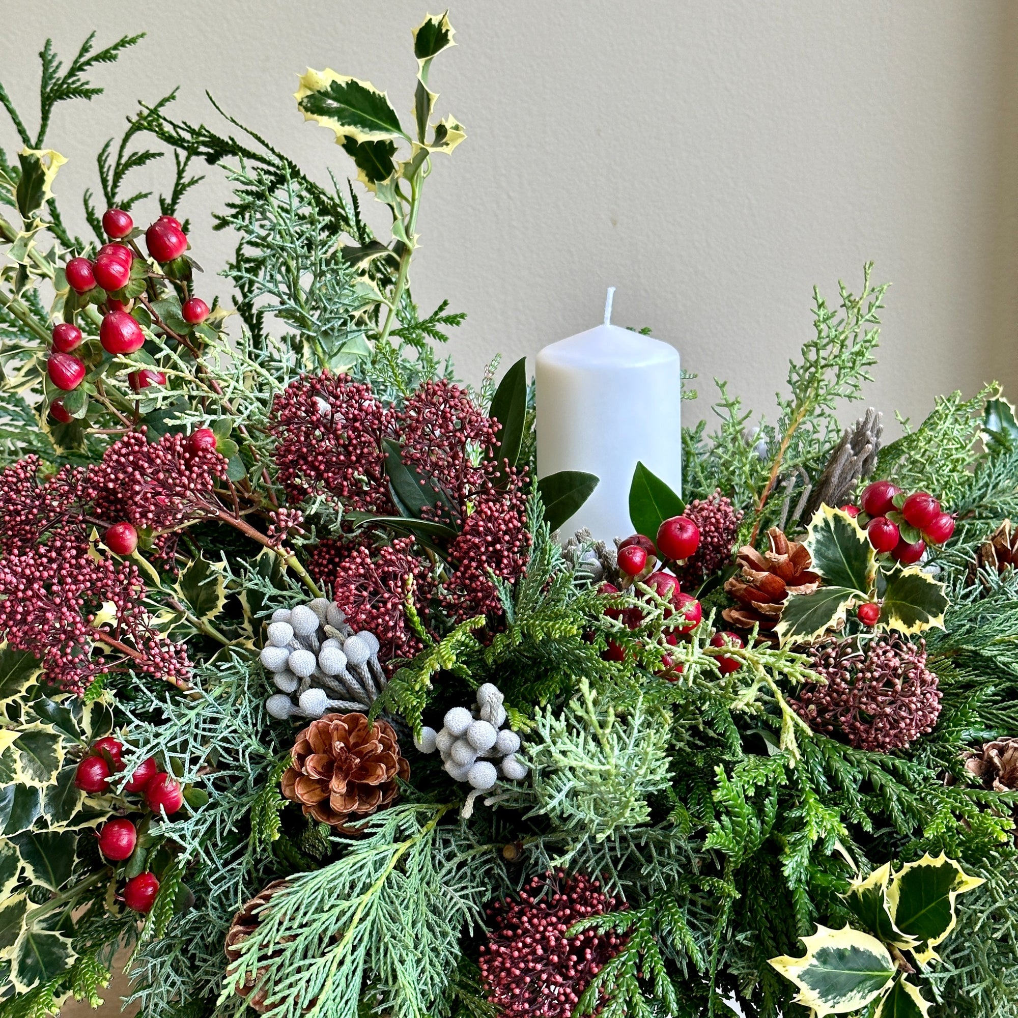 New York - Candle Festive Centerpiece