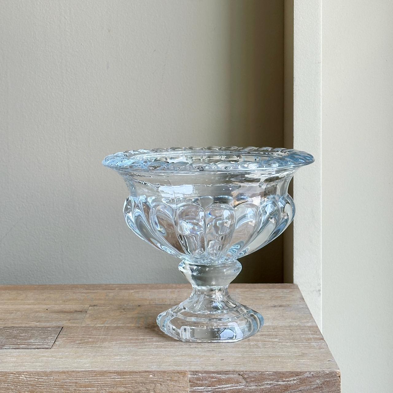 Pedestal Clear Vase Large