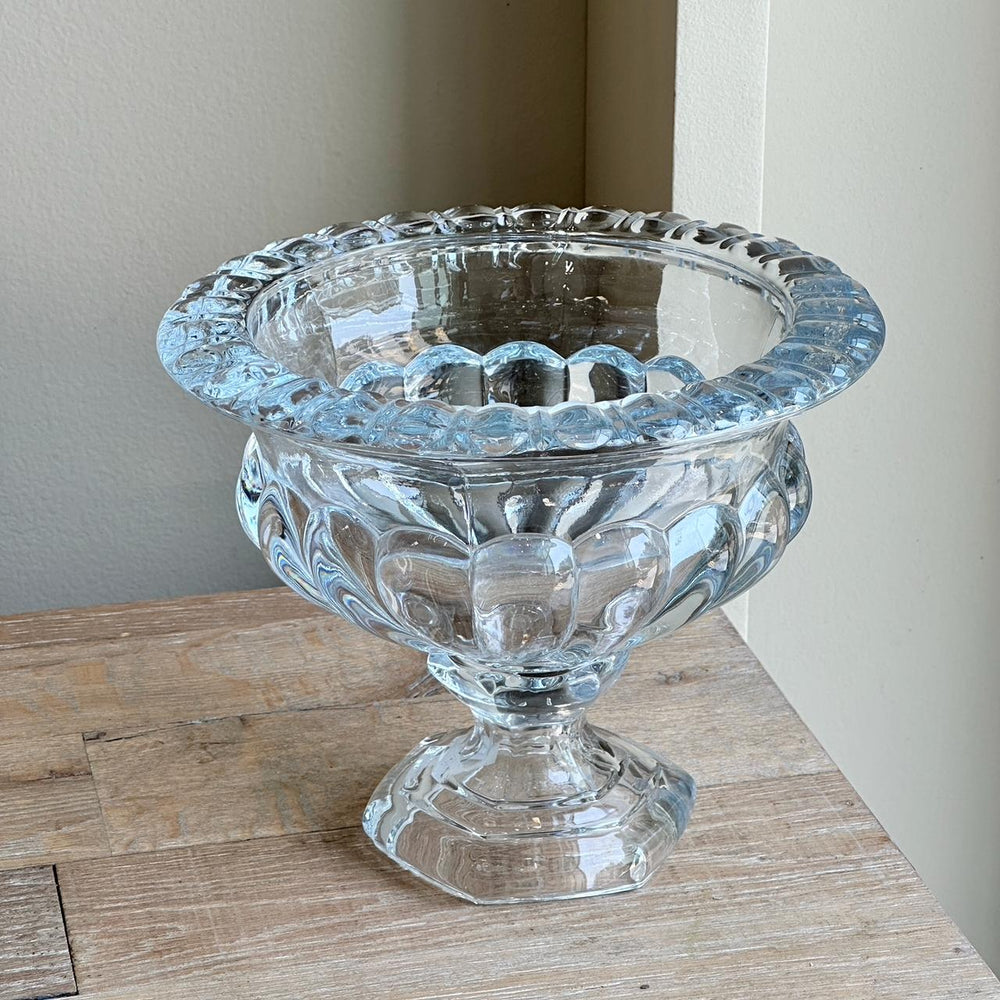 Pedestal Clear Vase Large