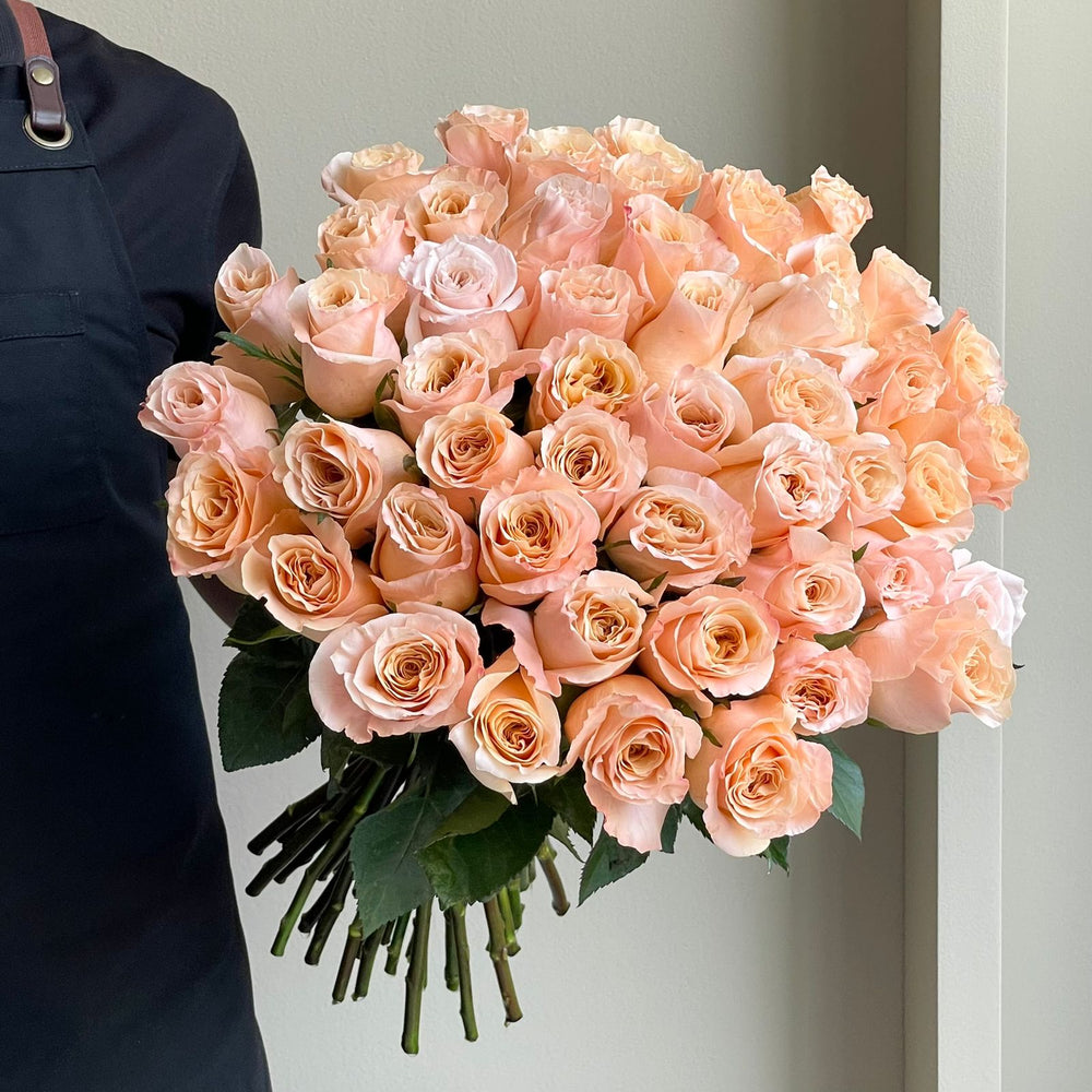 Roses - Shimmer Peach (50 Stems)