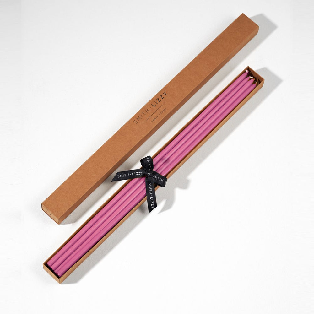 Beeswax table stems- Pink 45cm