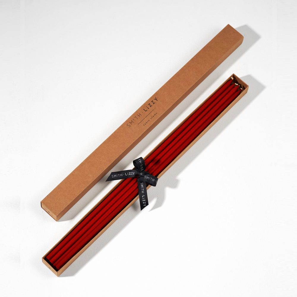 Beeswax table stems- Red 45cm