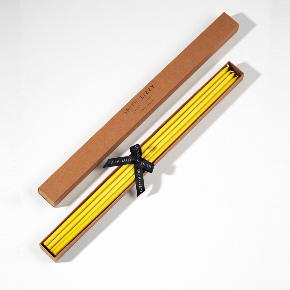 Beeswax table stems- Yellow 45cm