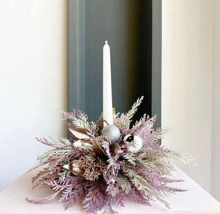 Florette's SOFIA - A single candle Christmas centerpiece